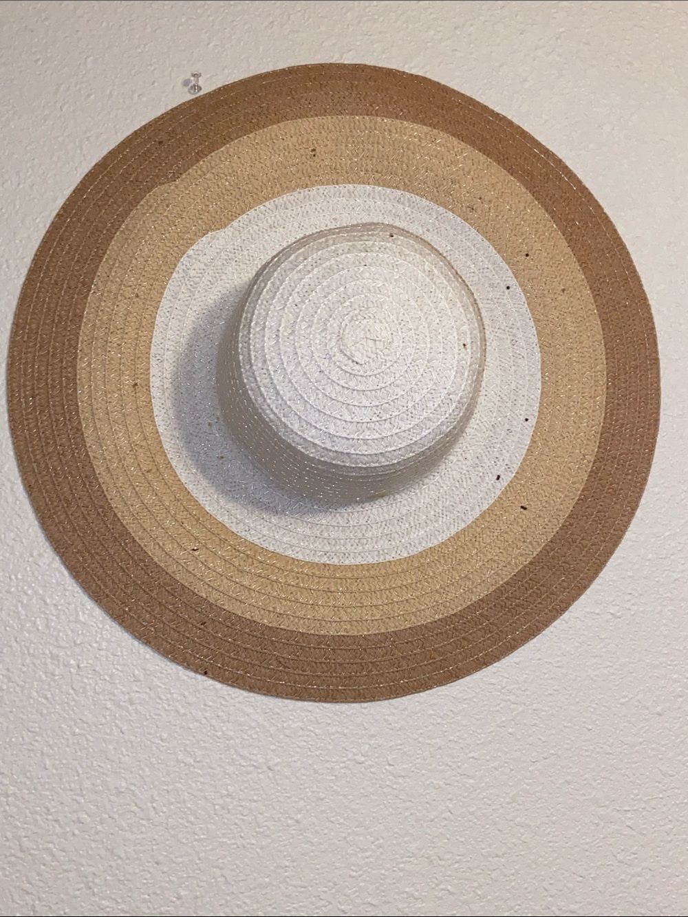 Stylish Two-Tone Wide Brim Hat One Size